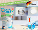 PURE100 DRAIN FREE drain cleaner powder