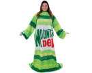 SNUGGIE blanket with sleeves Mountain Dew green retro