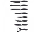 Knife set with ceramic coating RL-BLK7-W - black